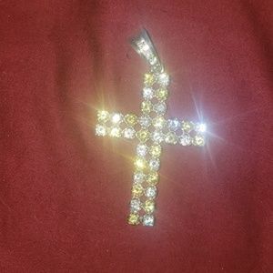 Diamond cross pendant